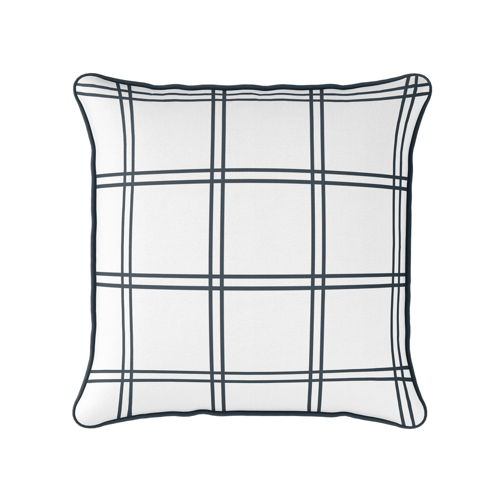 Double Window Pane Check Cushion - Neutrals - Hydrangea Lane Home