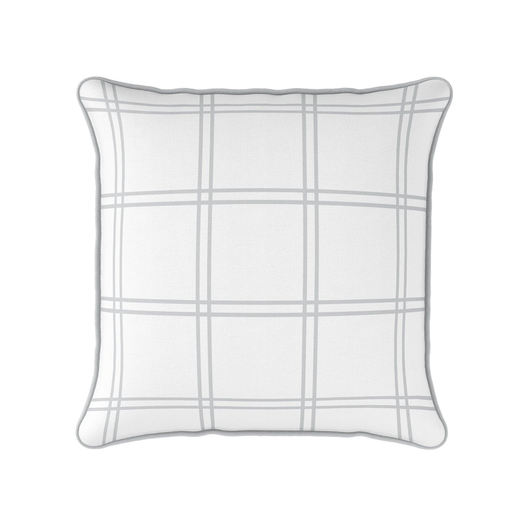Double Window Pane Check Cushion - Neutrals - Hydrangea Lane Home