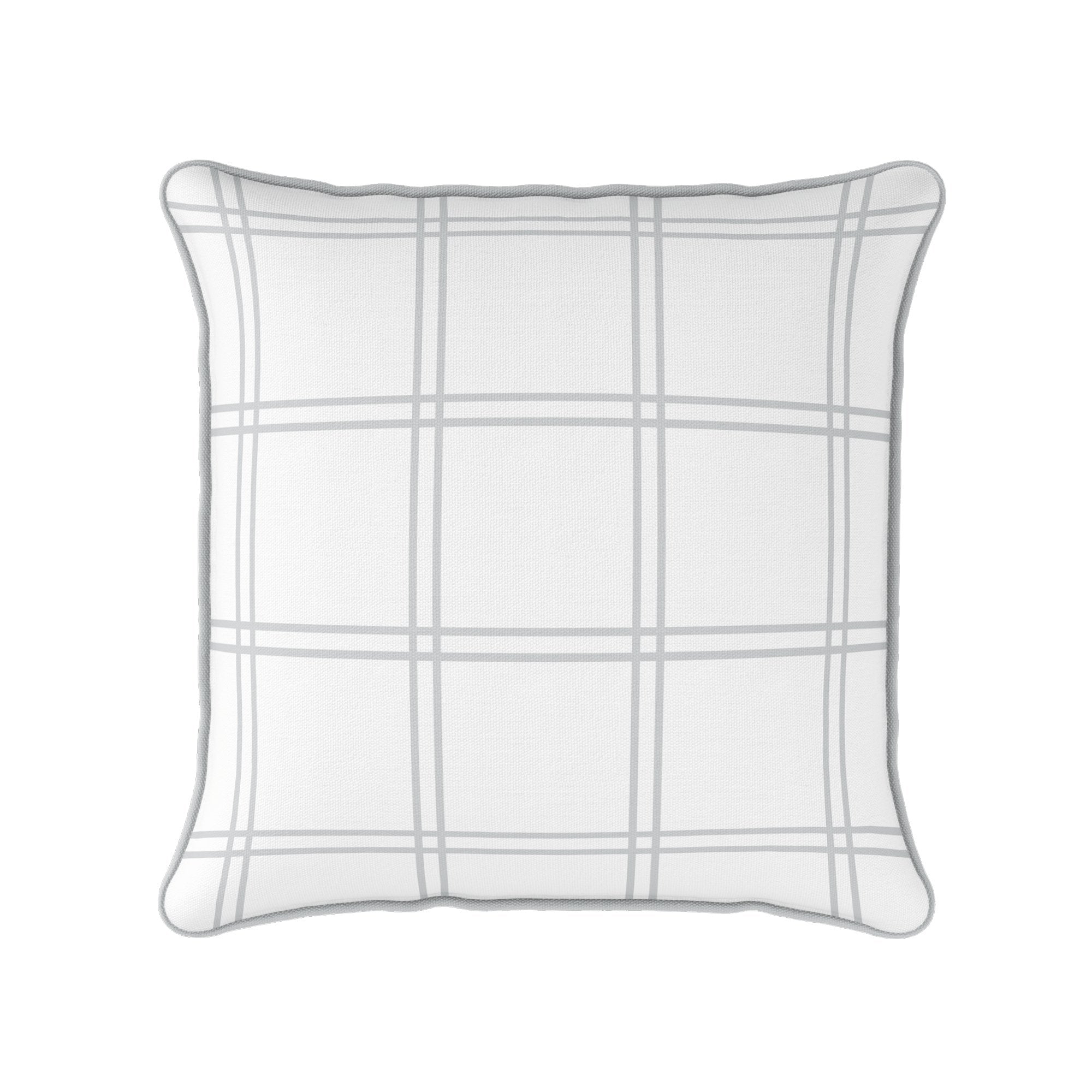 Double Window Pane Check Cushion - Neutrals - Hydrangea Lane Home