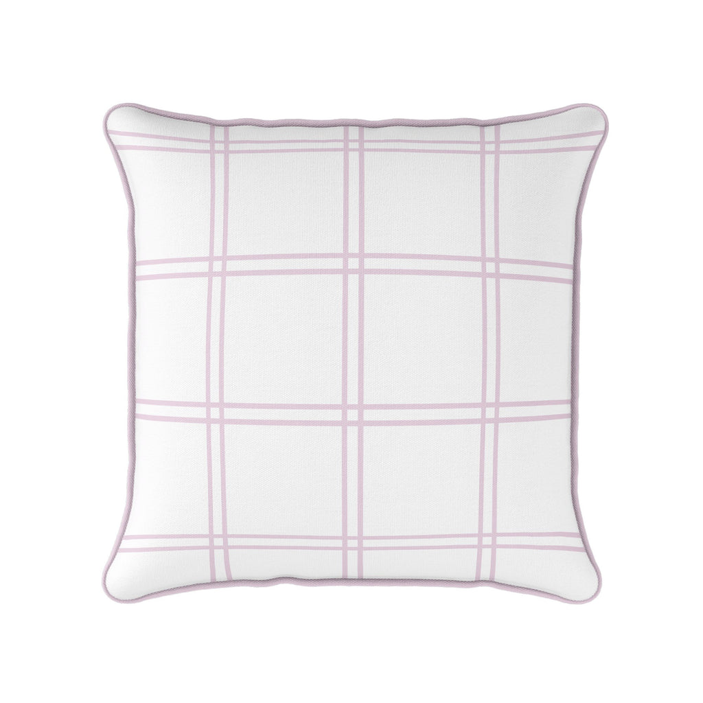 Double Window Pane Check Cushion - Pinks - Hydrangea Lane Home