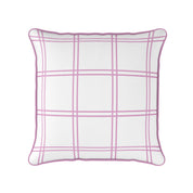 Double Window Pane Check Cushion - Pinks - Hydrangea Lane Home