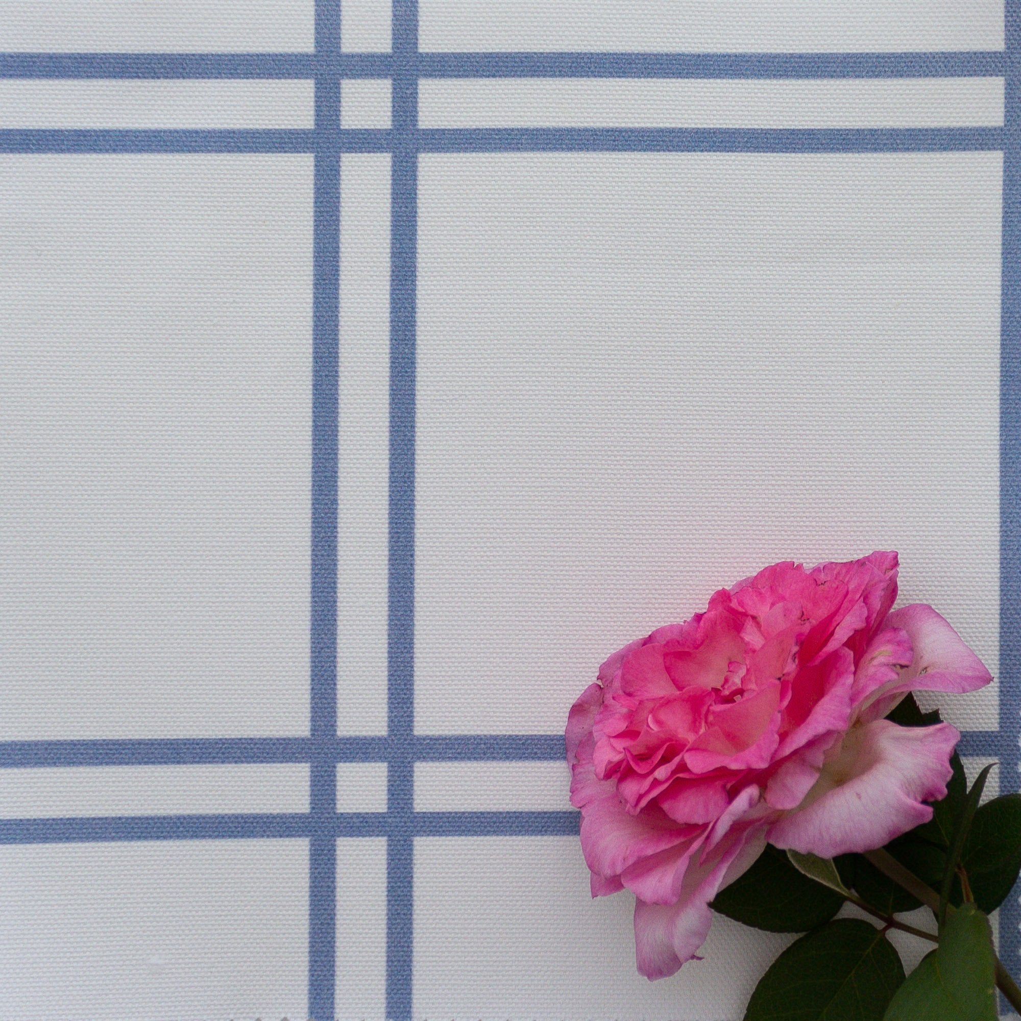 Double Window Pane Check Fabric - Breeze - Hydrangea Lane Home