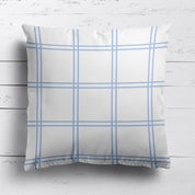 Double Window Pane Check Fabric - Cornflower - Hydrangea Lane Home