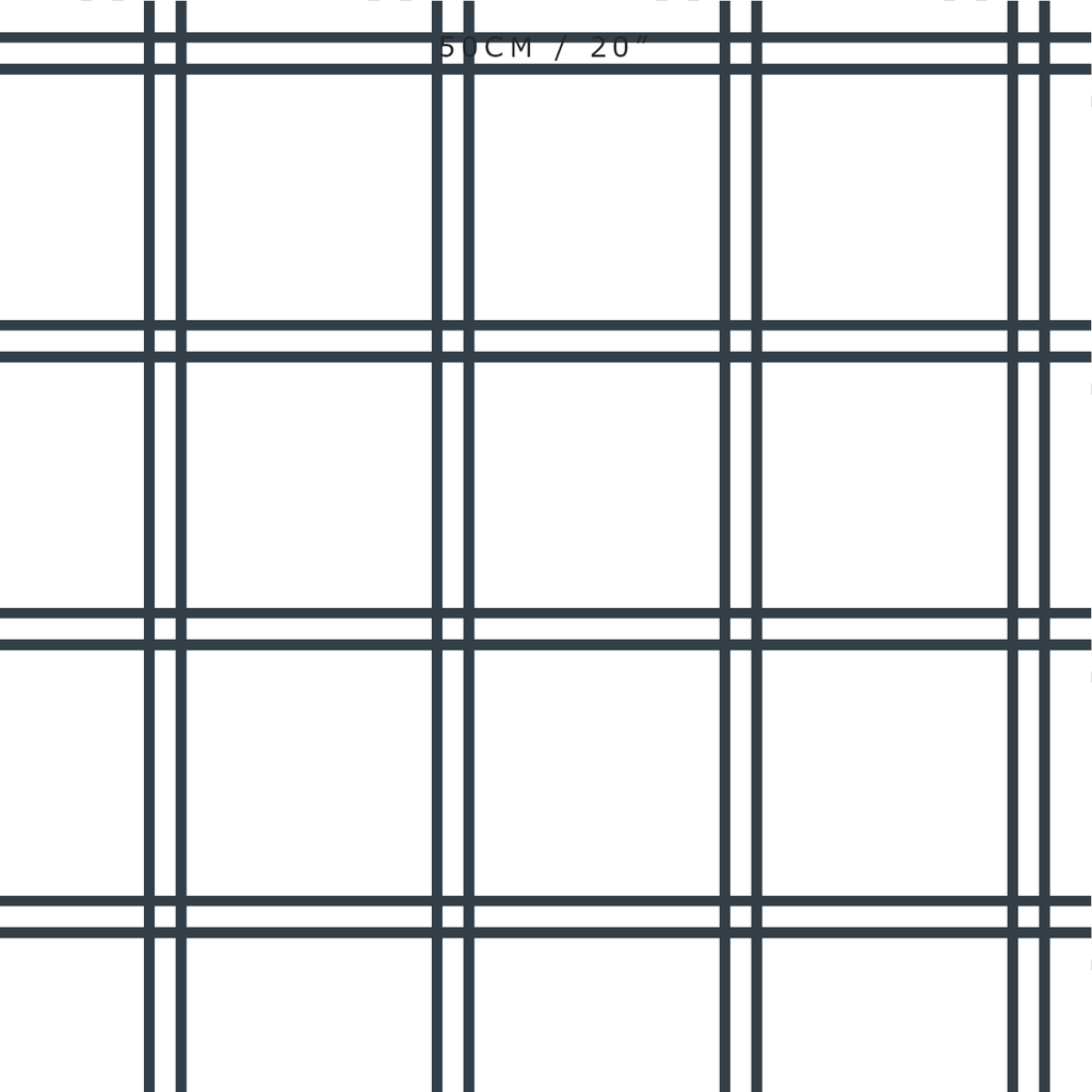 Double Window Pane Check Fabric - Graphite - Hydrangea Lane Home