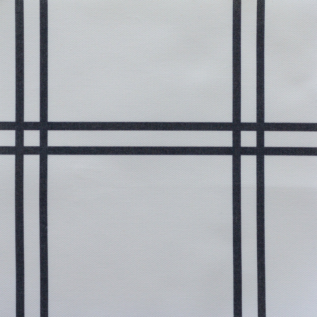 Double Window Pane Check Fabric - Graphite - Hydrangea Lane Home