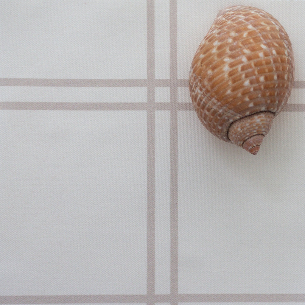 Double Window Pane Check Fabric - Linen - Hydrangea Lane Home