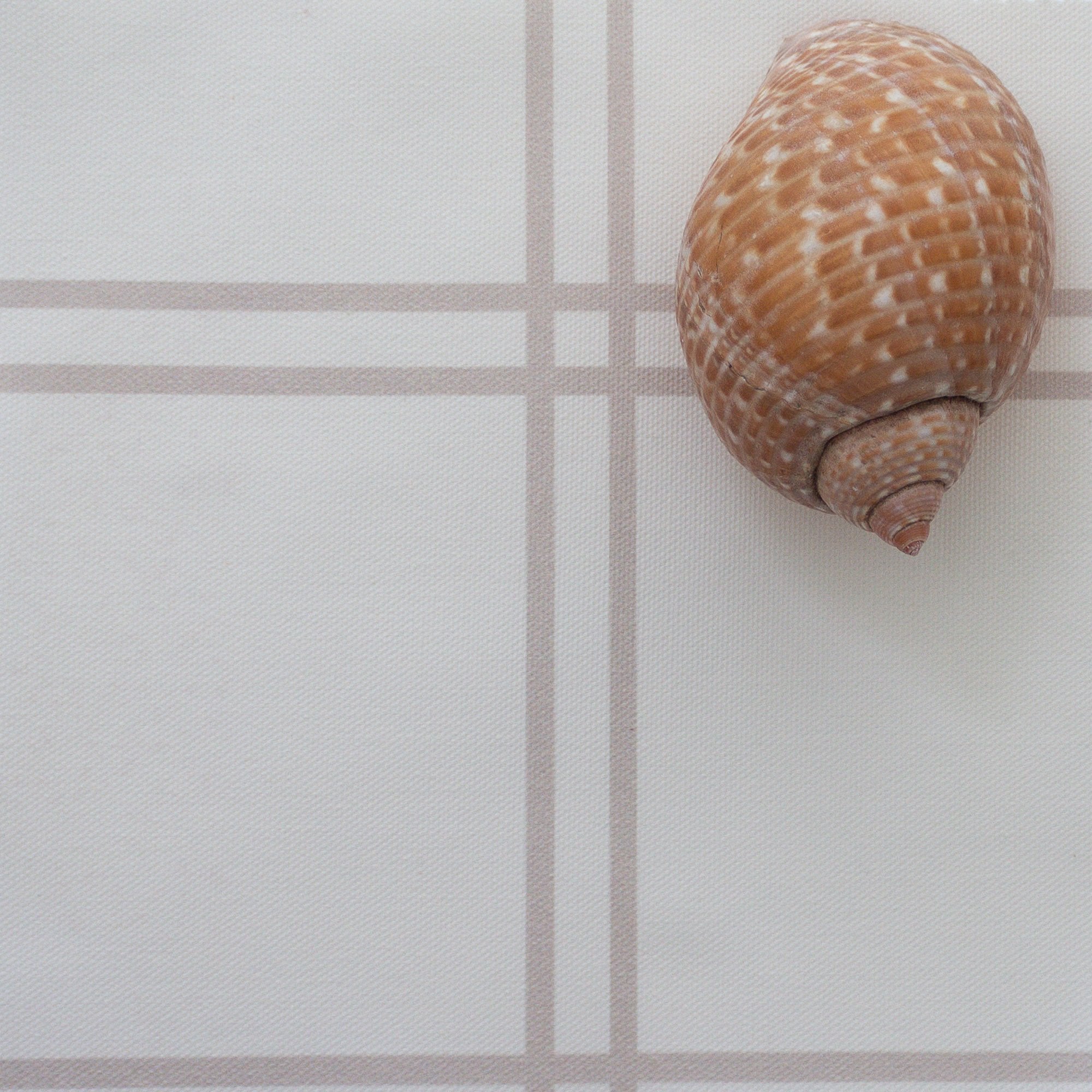 Double Window Pane Check Fabric - Linen - Hydrangea Lane Home