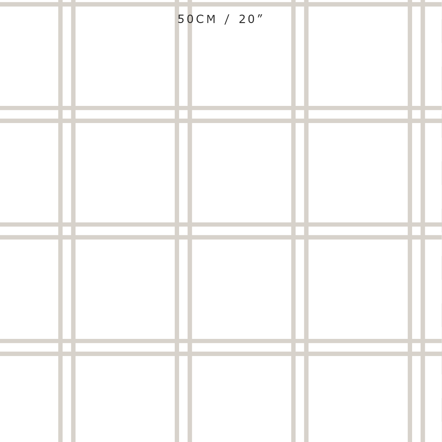 Double Window Pane Check Fabric - Linen - Hydrangea Lane Home