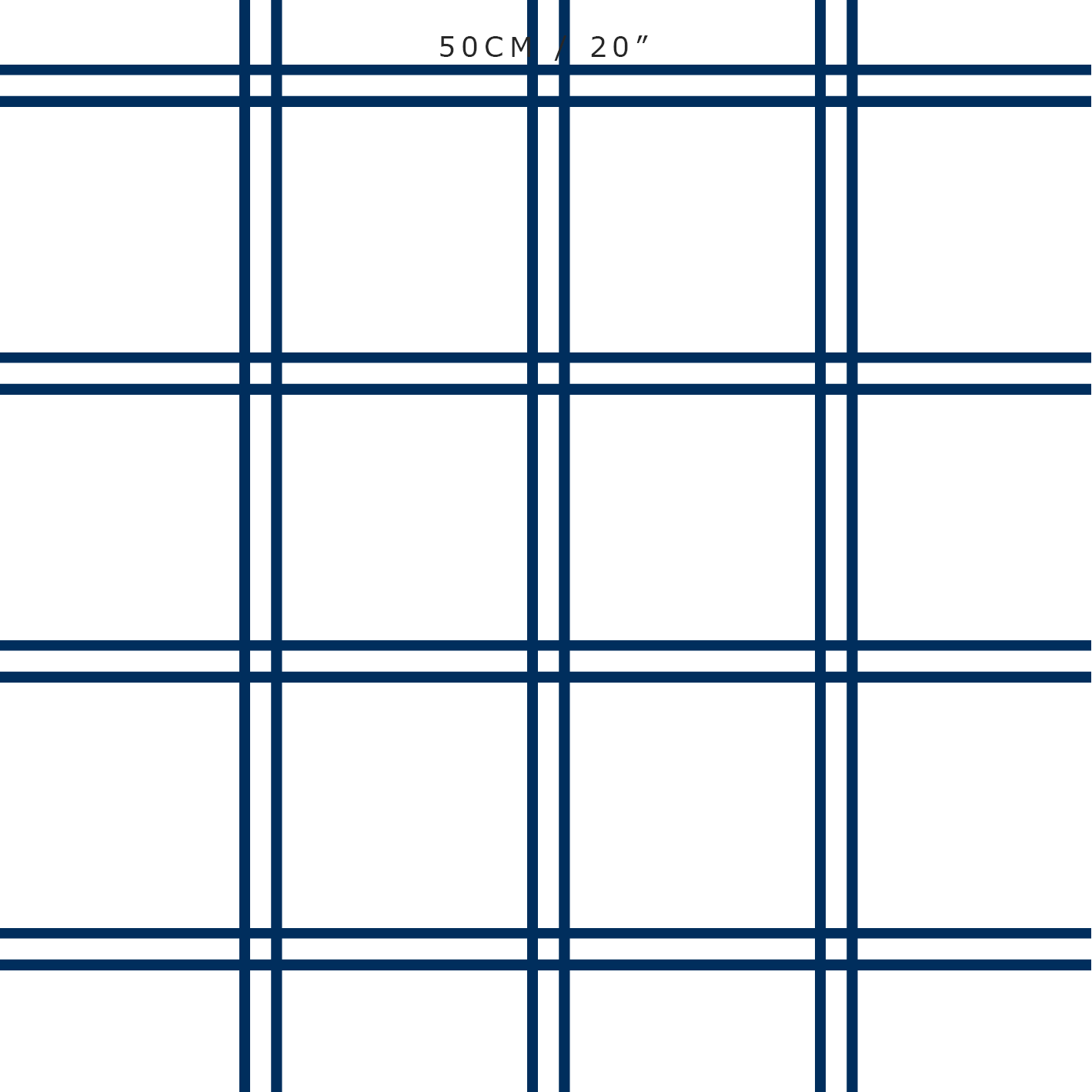 Double Window Pane Check Fabric - Navy - Hydrangea Lane Home