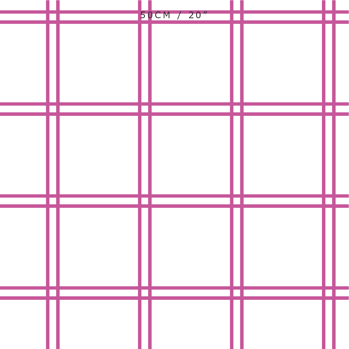 Double Window Pane Check Fabric - Raspberry - Hydrangea Lane Home