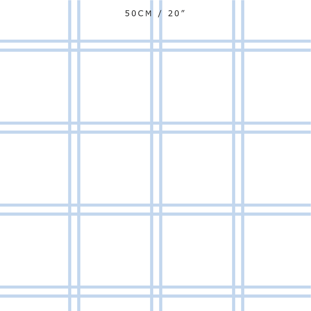 Double Window Pane Check Fabric - Serenity - Hydrangea Lane Home