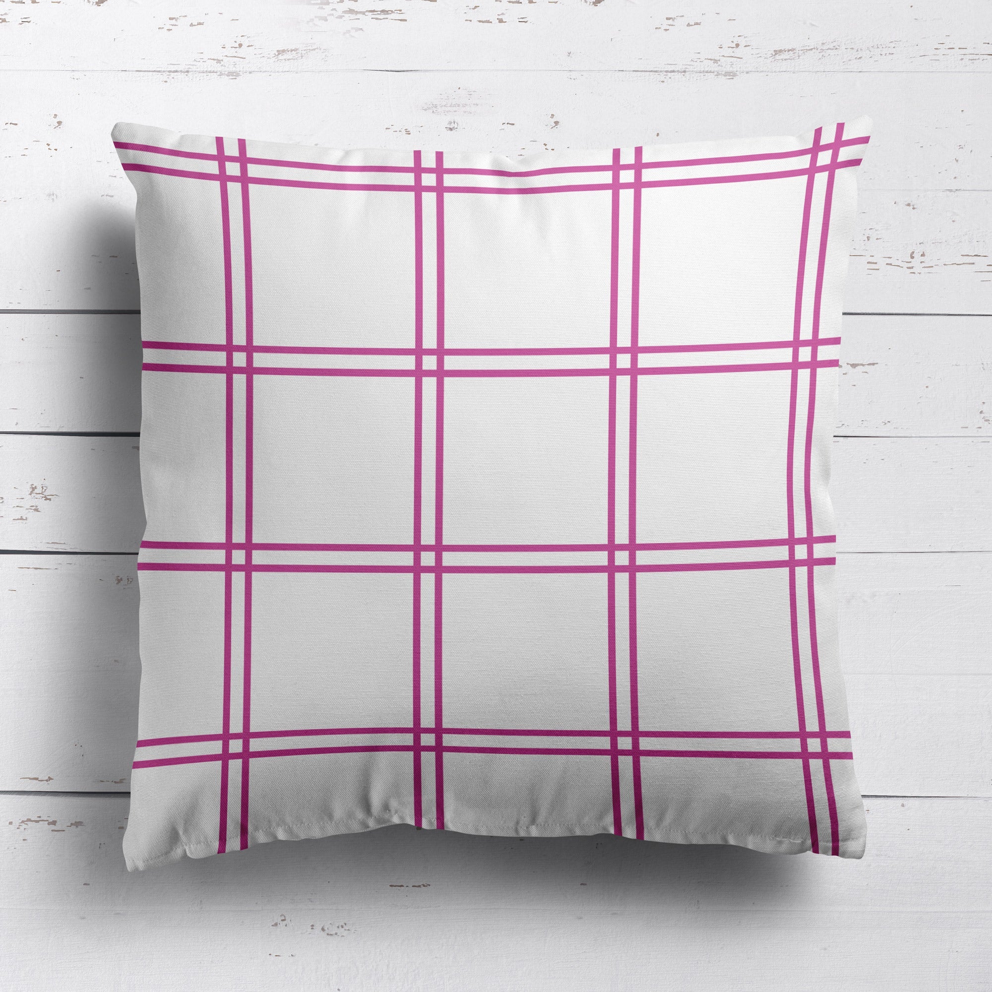 Double Window Pane Check Fabric - Tickled Pink - Hydrangea Lane Home