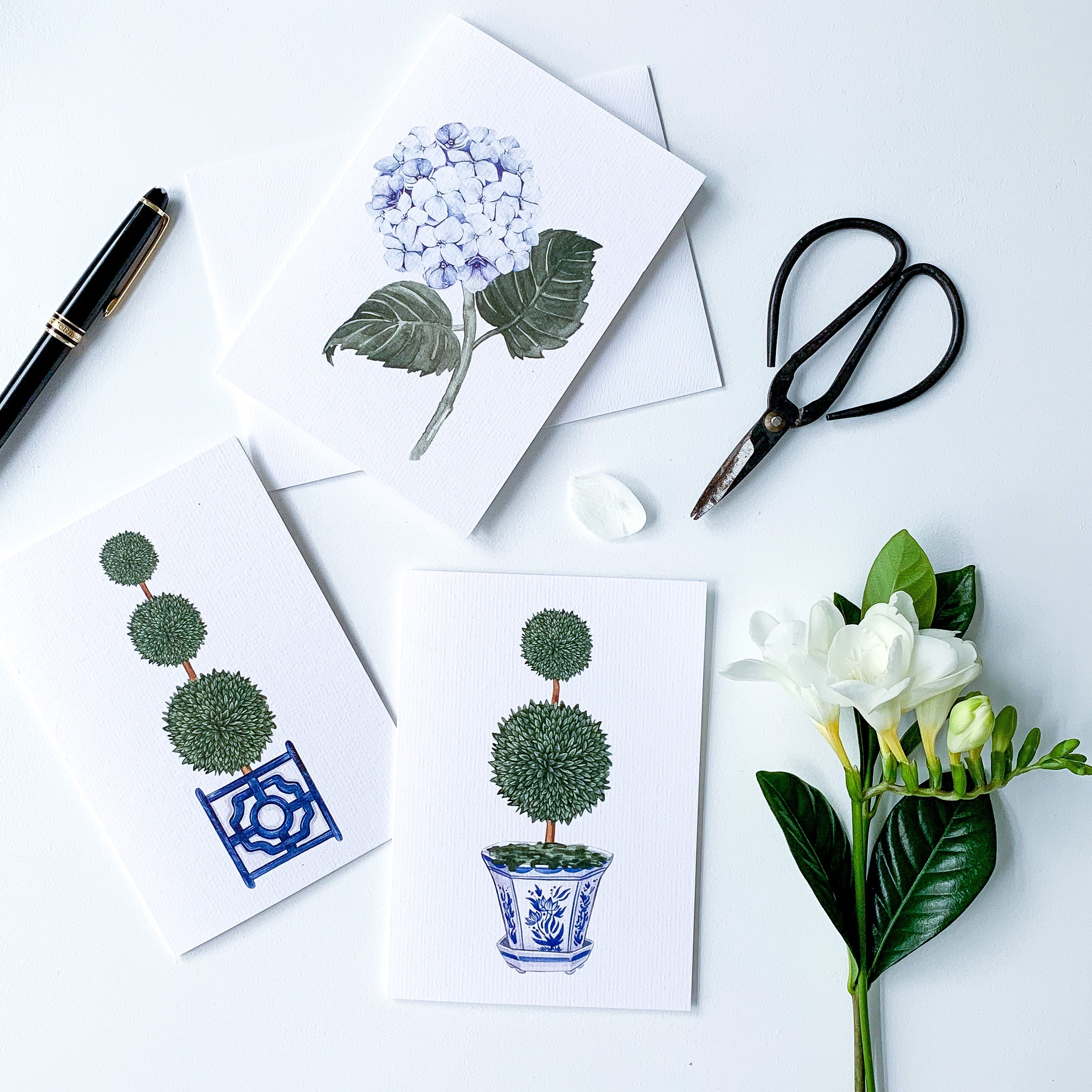 Floral Greeting Card Set - Hydrangea Lane Home