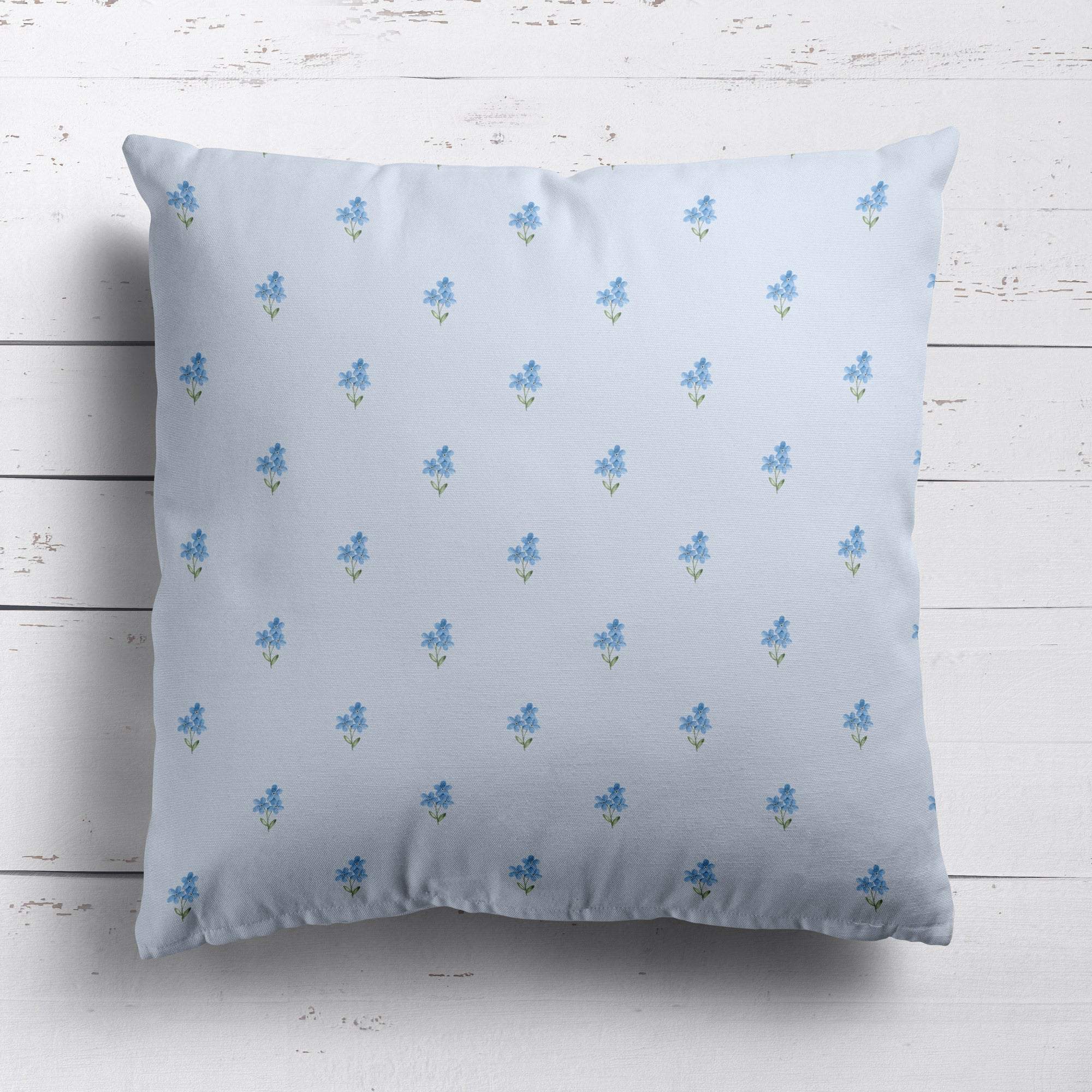 Forget Me Not Cushion - Serenity - Hydrangea Lane Home