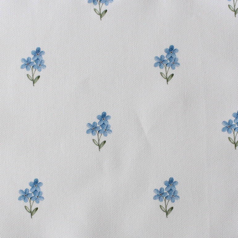 Forget Me Not Fabric - White – Hydrangea Lane Home