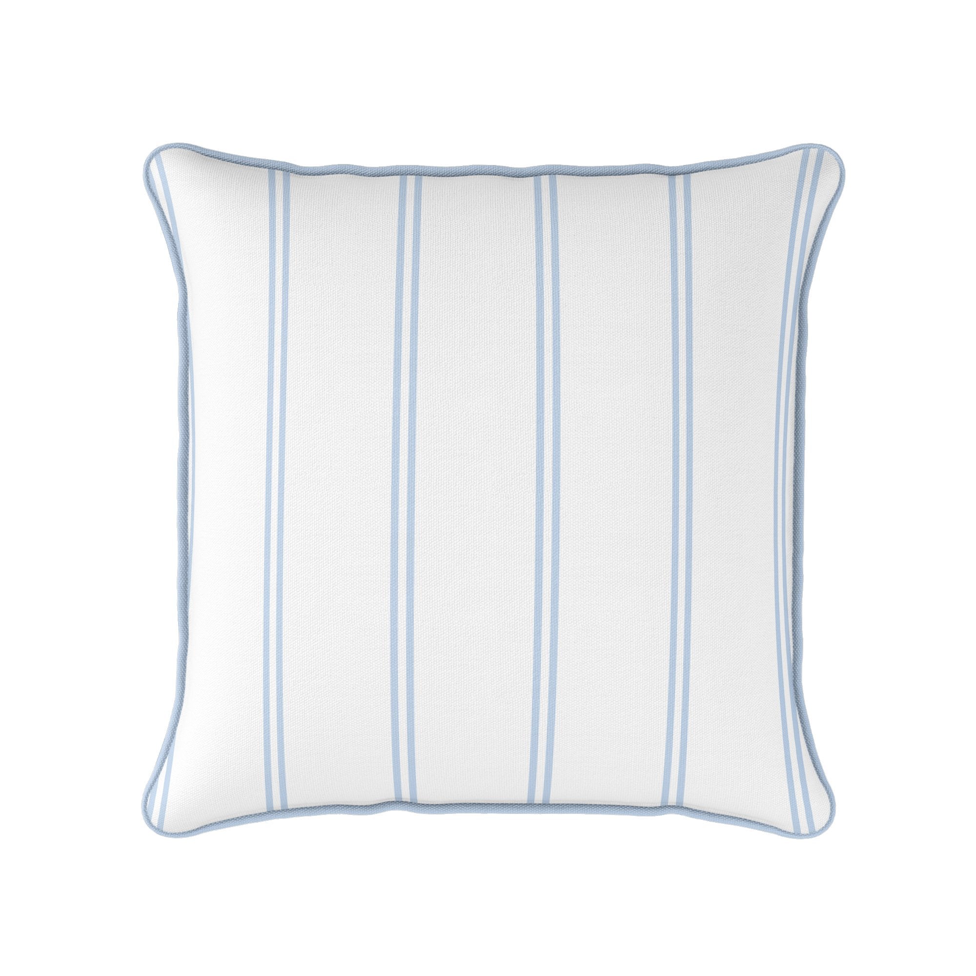 French Stripe Cushion - Blues - Hydrangea Lane Home