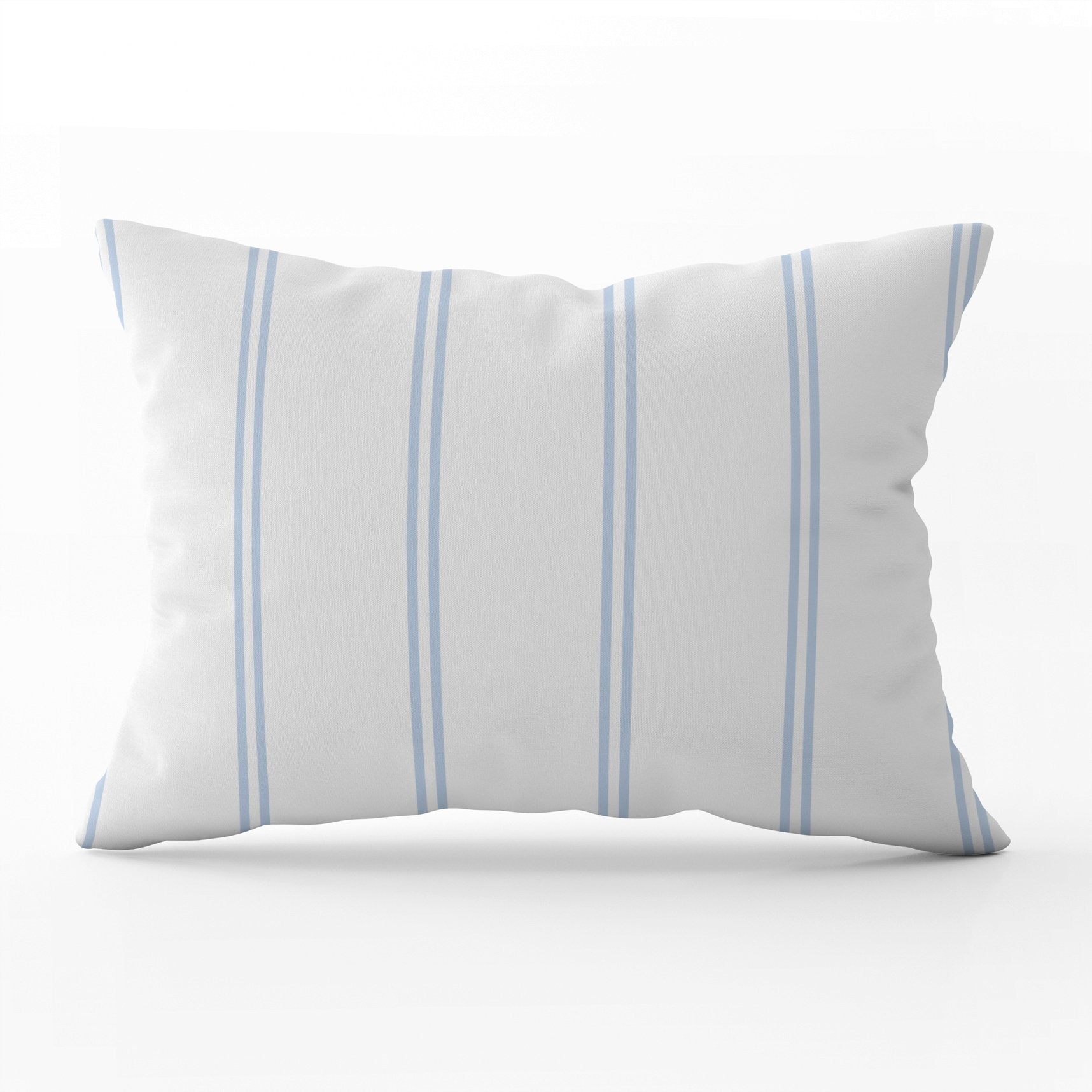 French Stripe Cushion - Blues - Hydrangea Lane Home