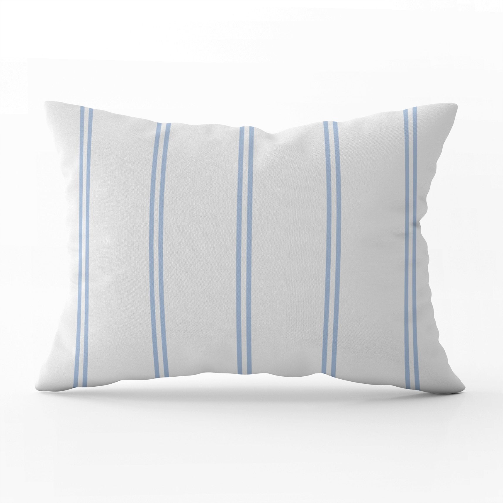 French Stripe Cushion - Blues - Hydrangea Lane Home