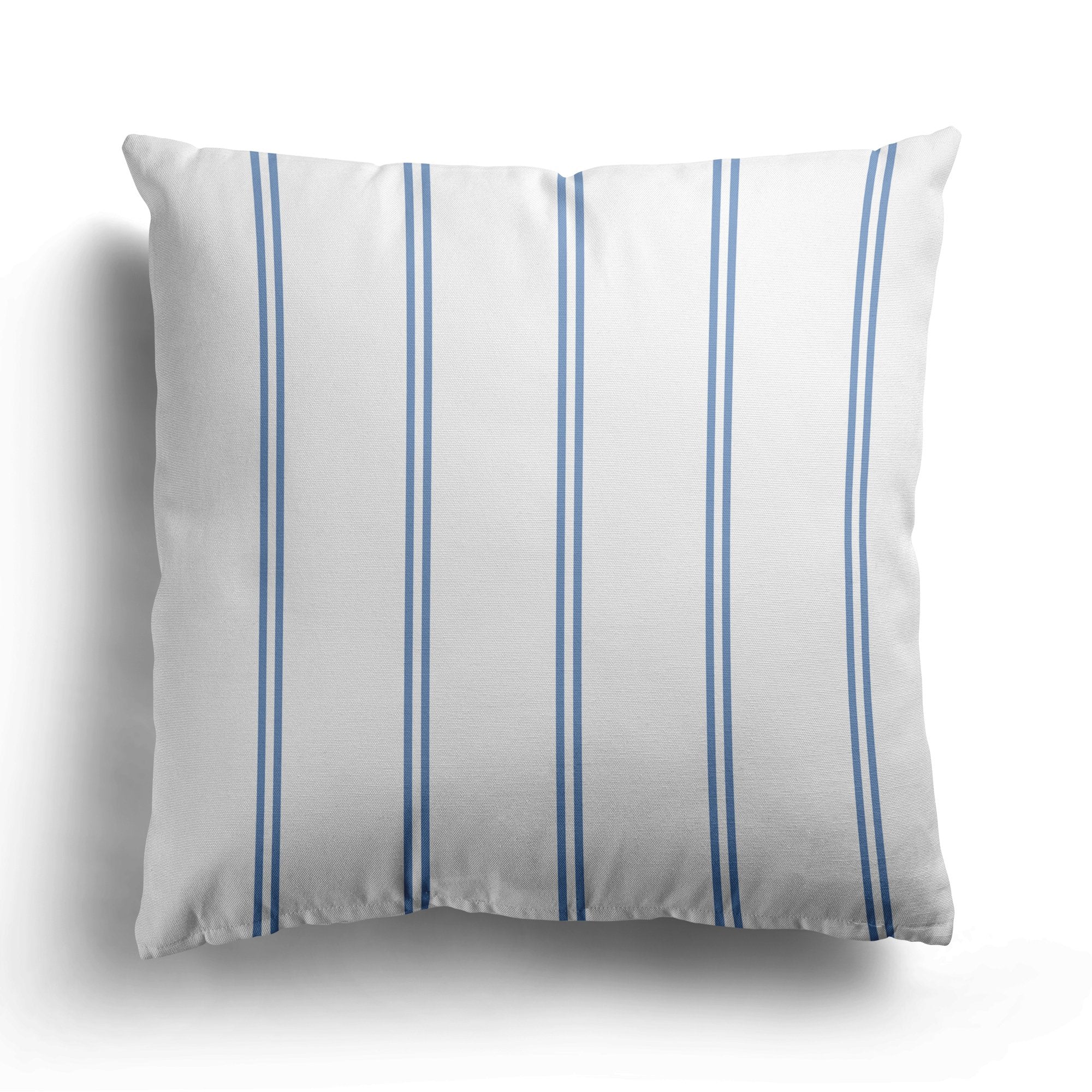 French Stripe Cushion - Blues - Hydrangea Lane Home