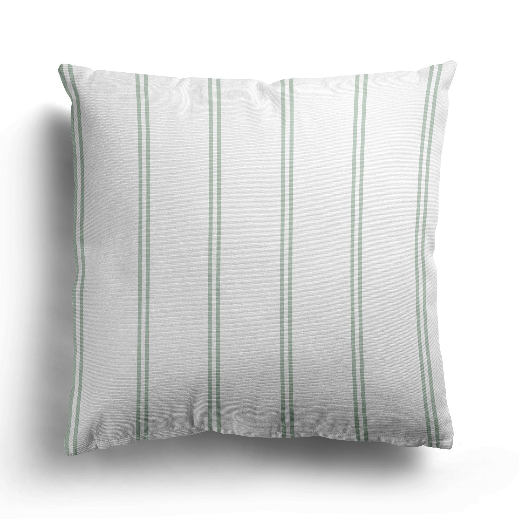 French Stripe Cushion - Greens - Hydrangea Lane Home