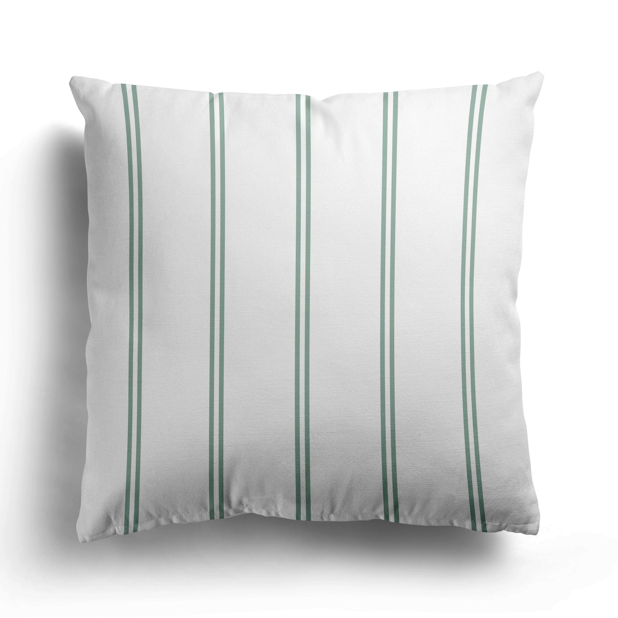 French Stripe Cushion - Greens - Hydrangea Lane Home