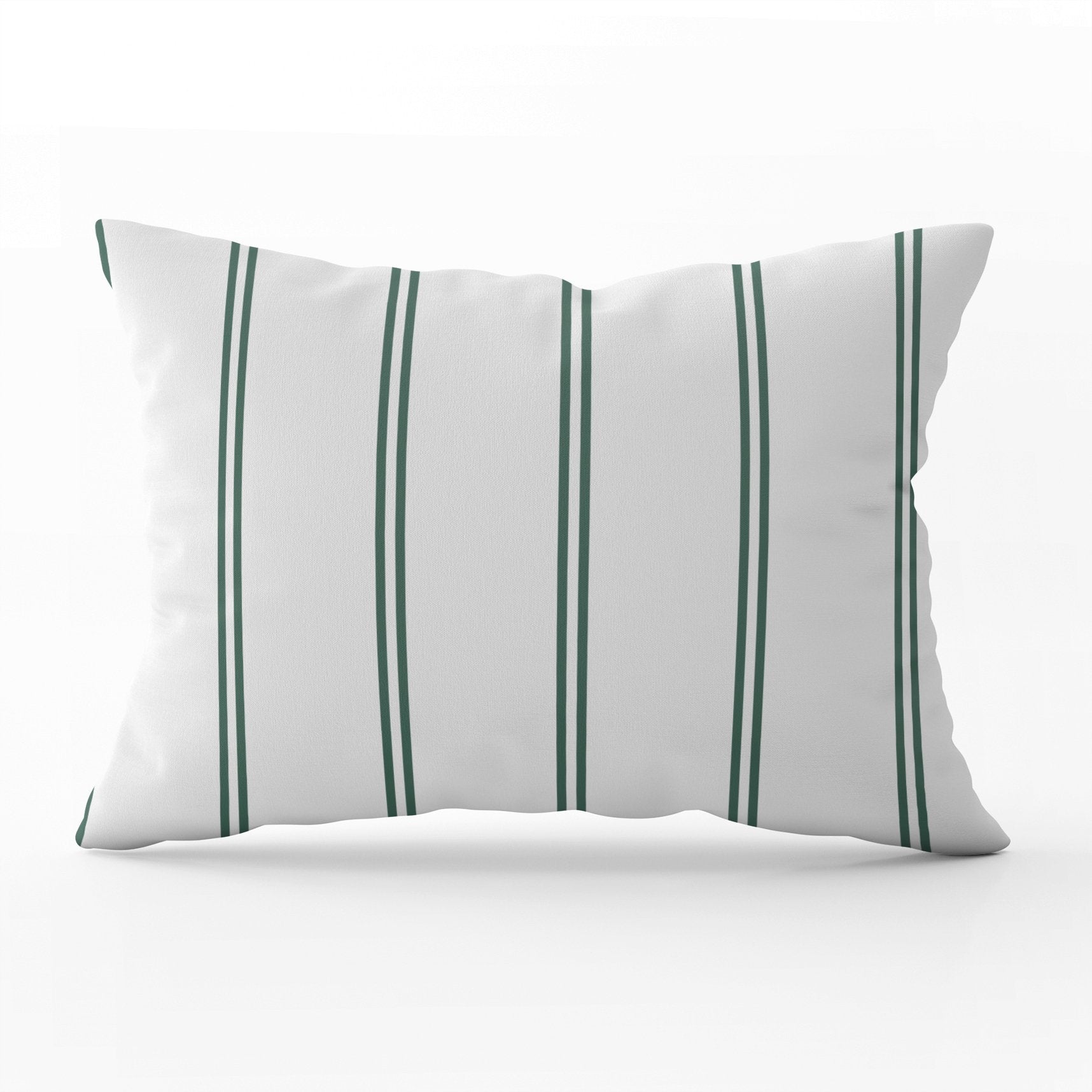 French Stripe Cushion - Greens - Hydrangea Lane Home