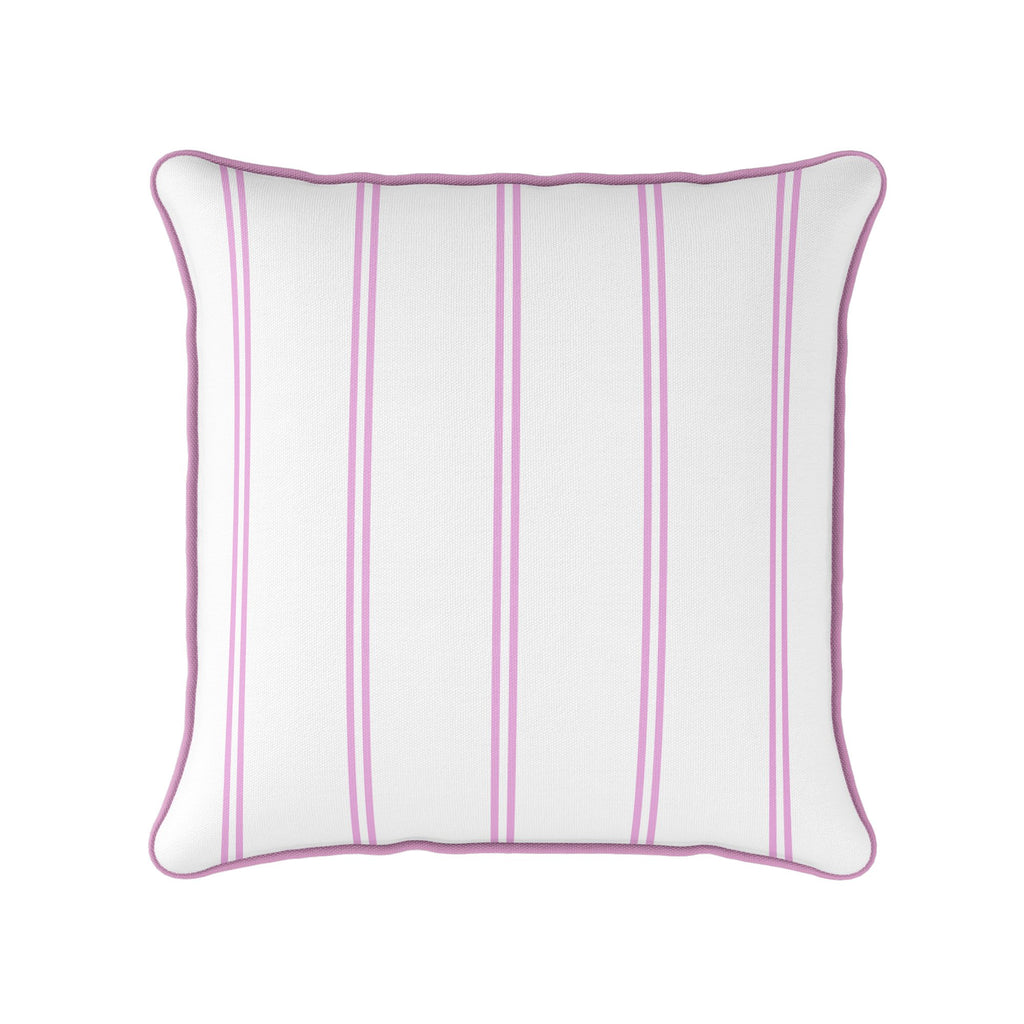 French Stripe Cushion - Pinks - Hydrangea Lane Home