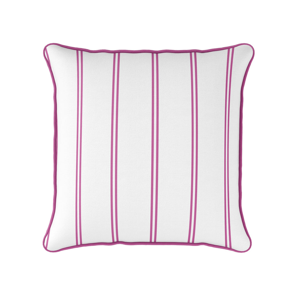 French Stripe Cushion - Pinks - Hydrangea Lane Home
