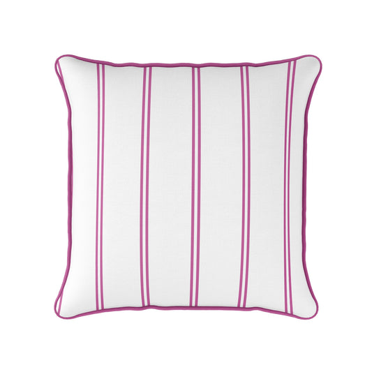 French Stripe Cushion - Pinks - Hydrangea Lane Home