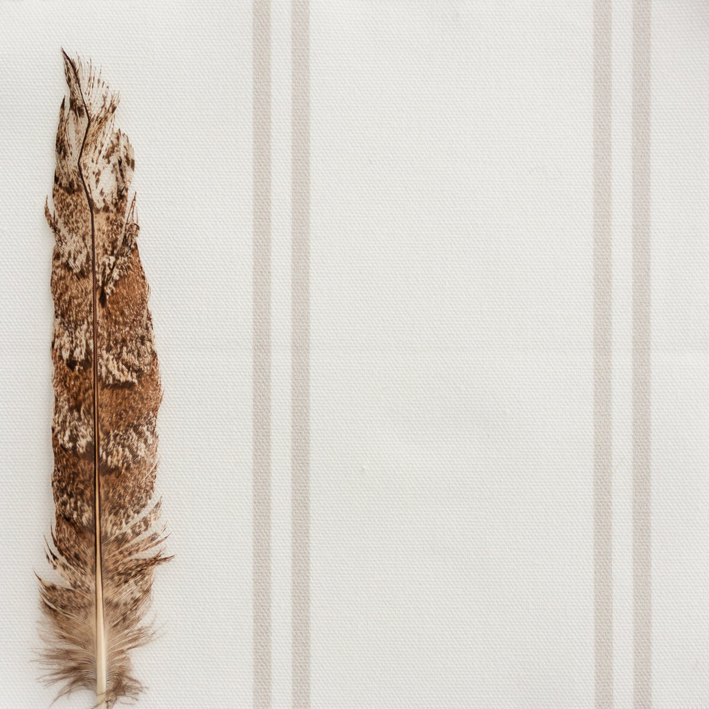 French Stripe Fabric - Linen - Hydrangea Lane Home