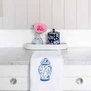 Ginger Jar Embroidered Hand Towel - Hydrangea Lane Home