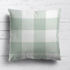 Gingham Check Jumbo Cushion - Greens - Hydrangea Lane Home