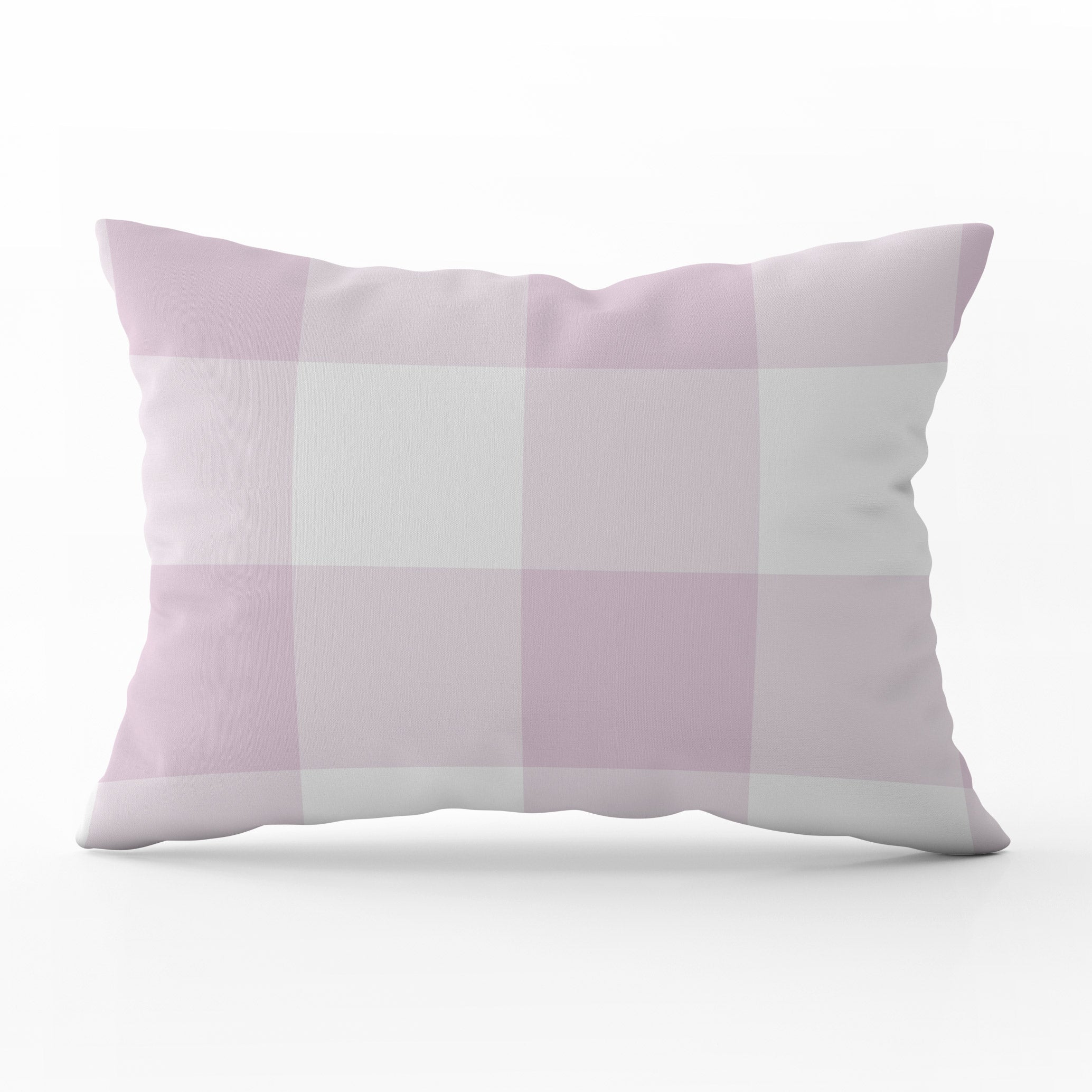 Gingham Check Jumbo Cushion - Pinks - Hydrangea Lane Home