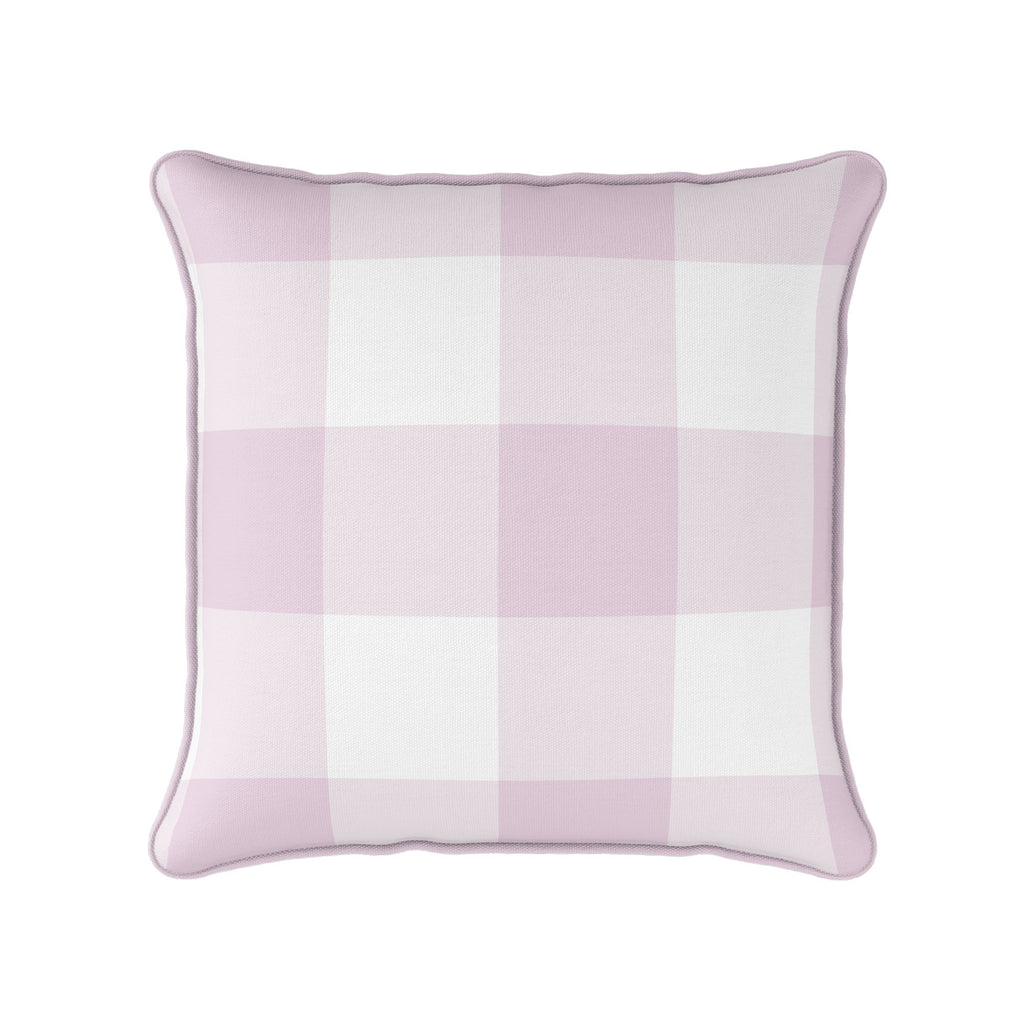 Gingham Check Jumbo Cushion - Pinks - Hydrangea Lane Home
