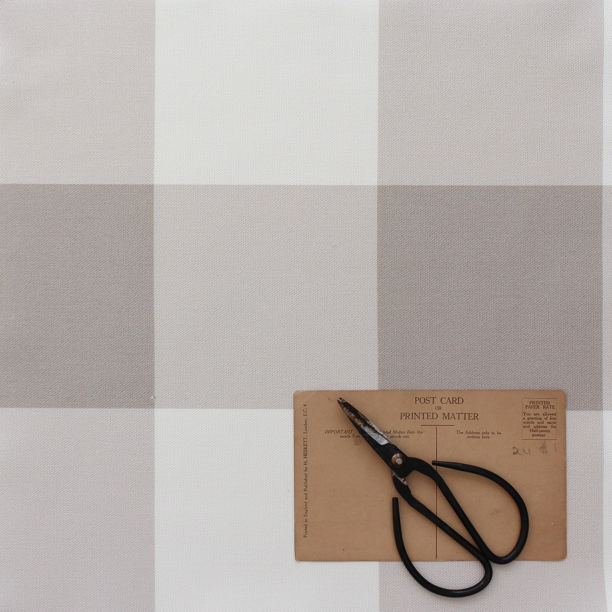 Gingham Check Jumbo Fabric - Chateaux - Hydrangea Lane Home