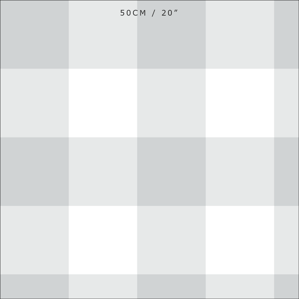 Gingham Check Jumbo Fabric - Dove - Hydrangea Lane Home