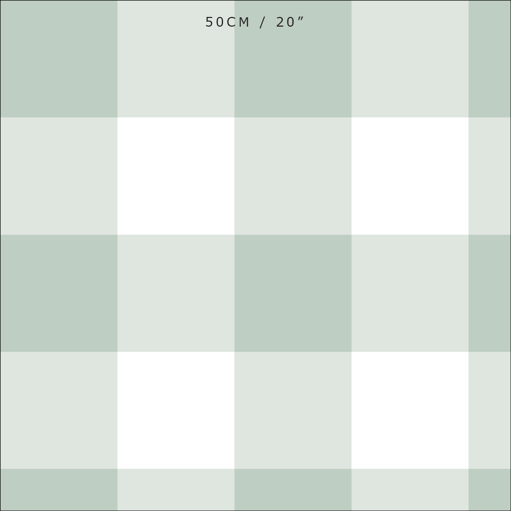 Gingham Check Jumbo Fabric - Eau De Nil - Hydrangea Lane Home