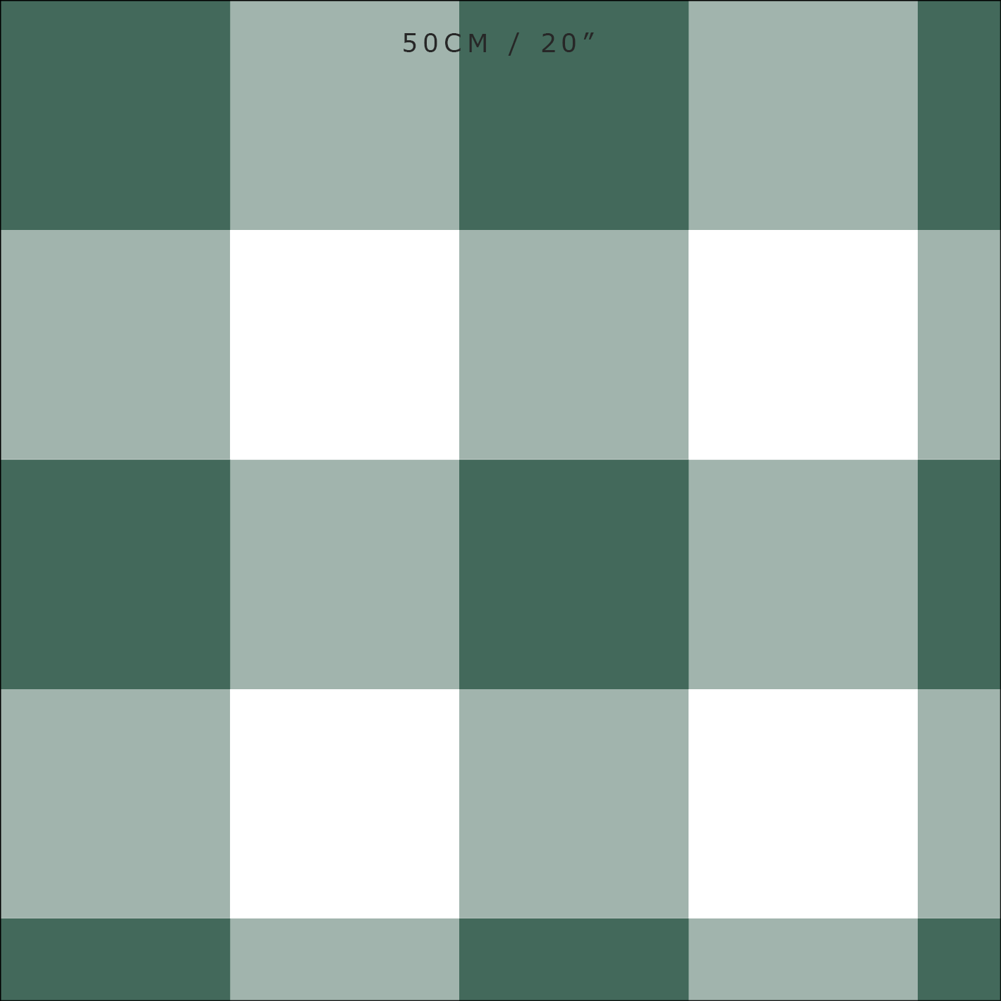 Gingham Check Jumbo Fabric - Leaf - Hydrangea Lane Home