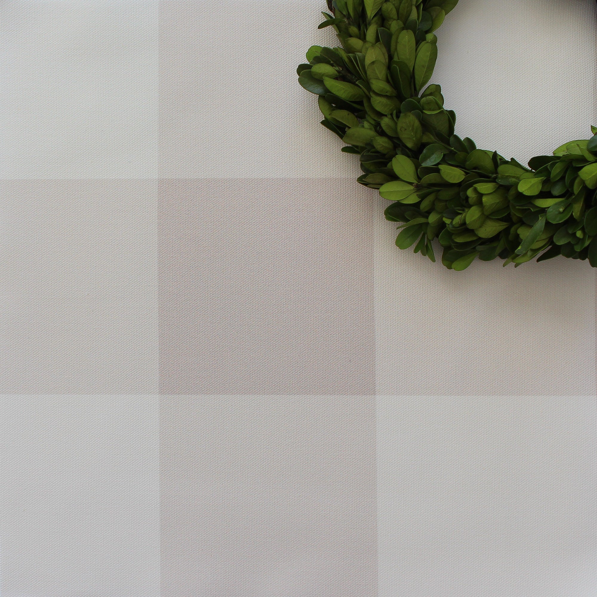 Gingham Check Jumbo Fabric - Linen - Hydrangea Lane Home