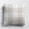 Gingham Check Jumbo Fabric - Linen - Hydrangea Lane Home
