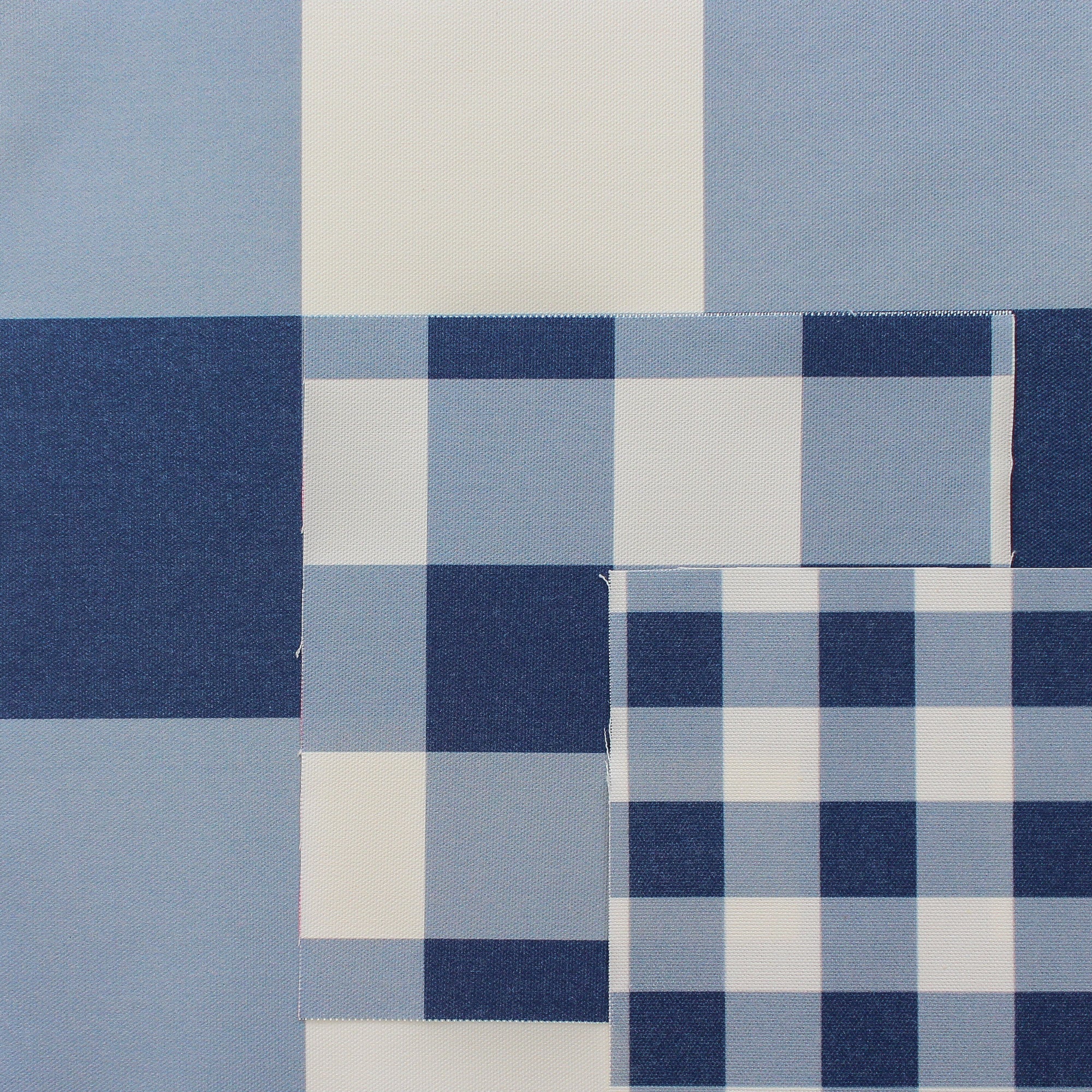 Gingham Check Jumbo Fabric - Navy - Hydrangea Lane Home