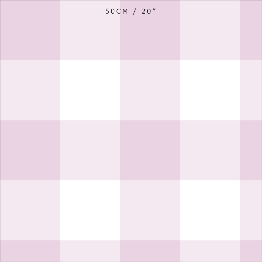 Gingham Check Jumbo Fabric - Peony - Hydrangea Lane Home