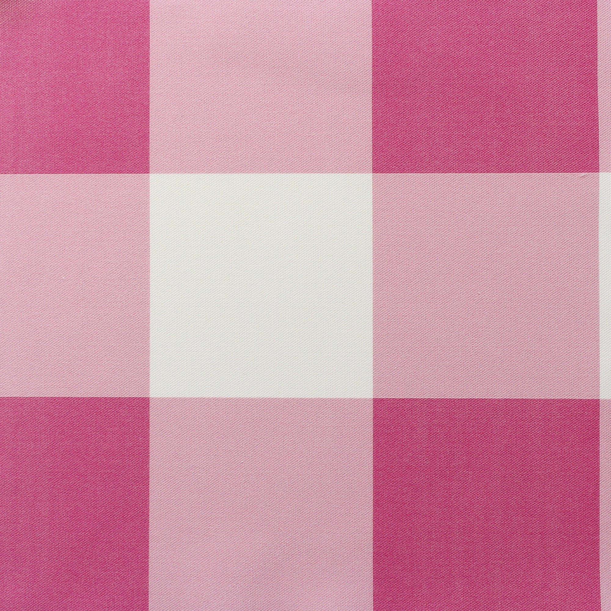 Gingham Check Jumbo Fabric - Raspberry - Hydrangea Lane Home