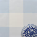 Gingham Check Jumbo Fabric - Serenity - Hydrangea Lane Home