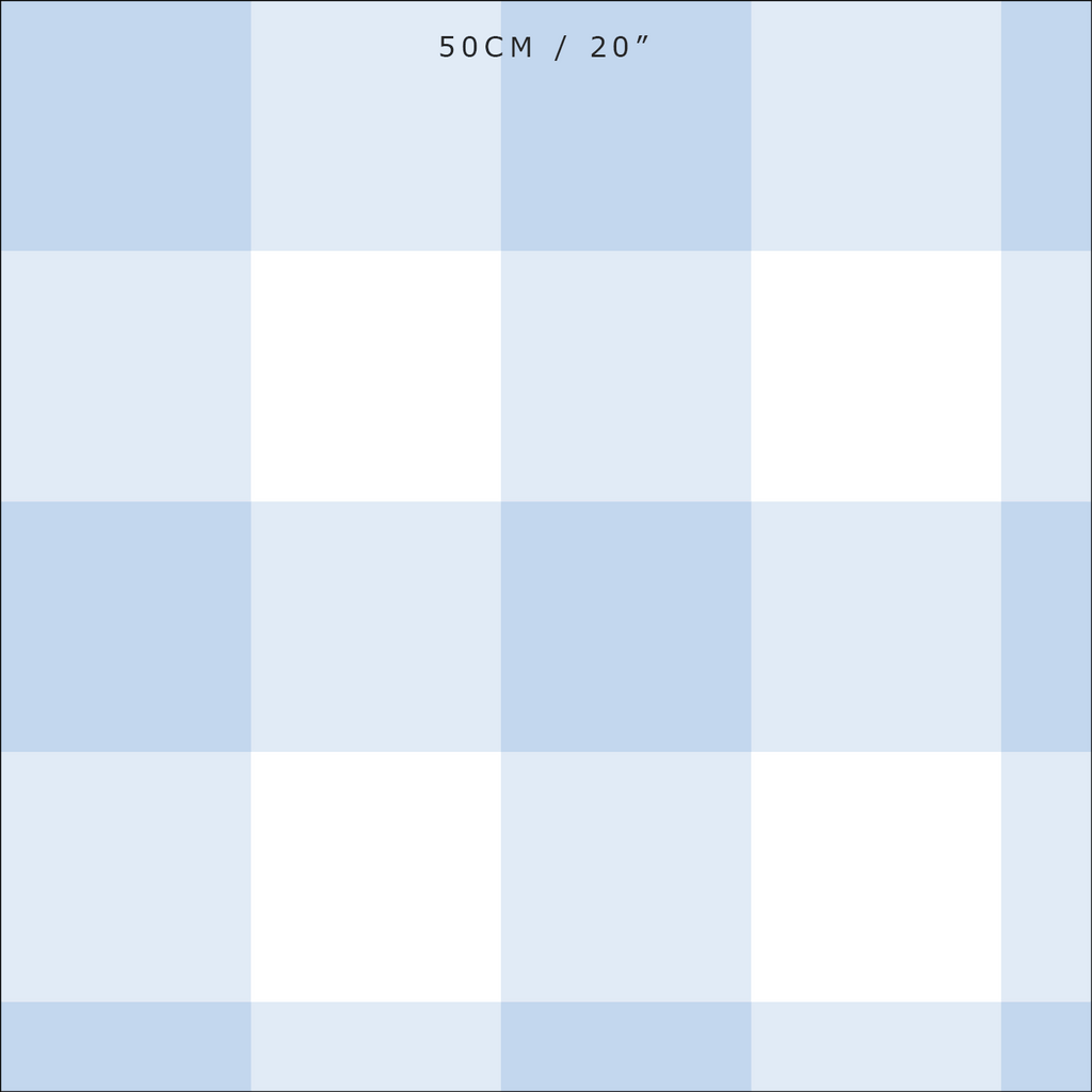 Gingham Check Jumbo Fabric - Serenity - Hydrangea Lane Home