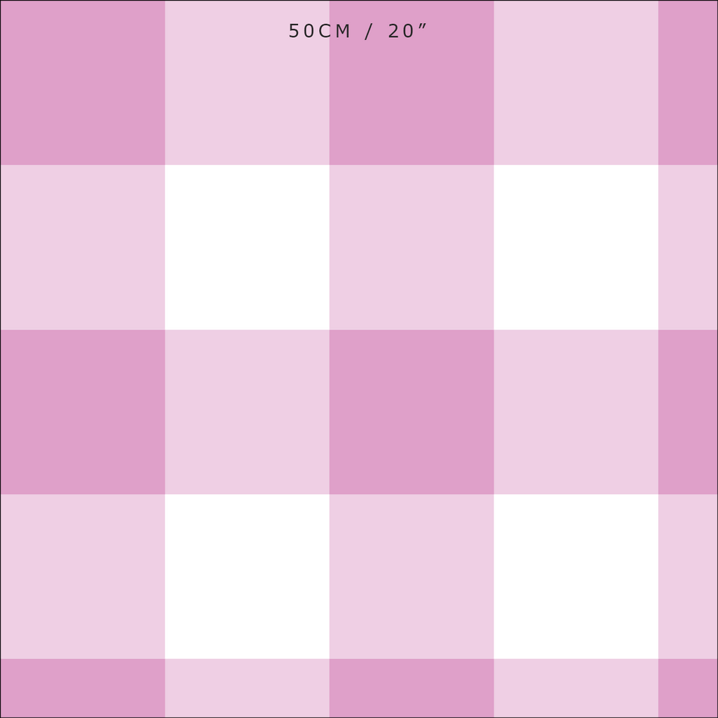 Gingham Check Jumbo Fabric - Tickled Pink - Hydrangea Lane Home