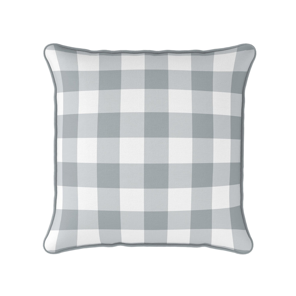 Gingham Check Medium Cushion - Neutrals - Hydrangea Lane Home