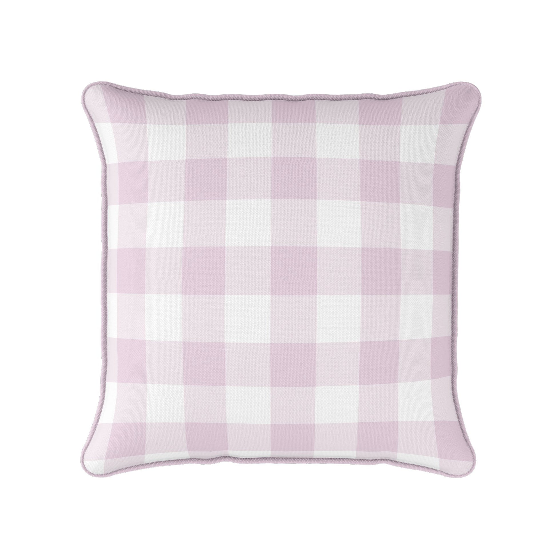 Gingham Check Medium Cushion - Pinks - Hydrangea Lane Home