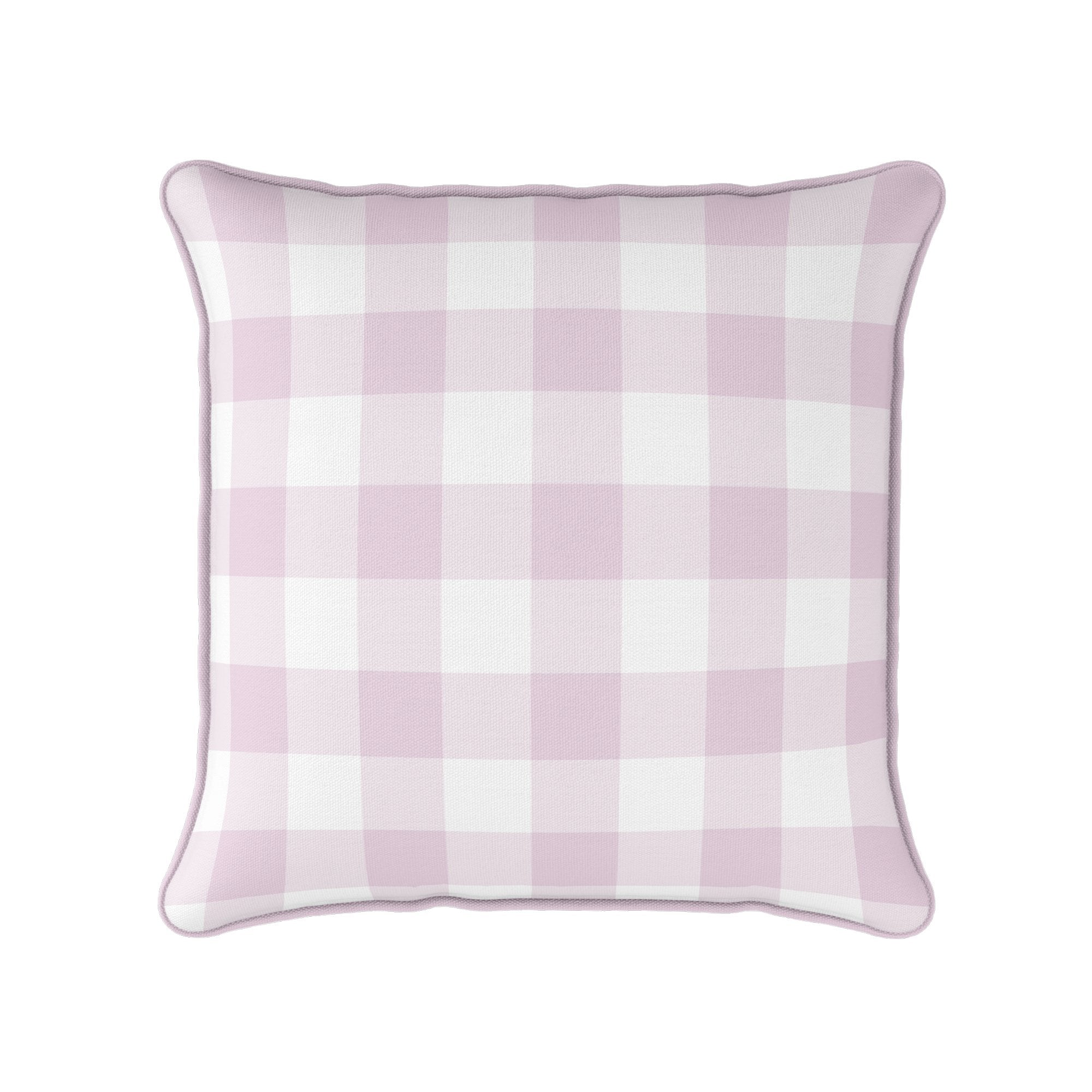 Gingham Check Medium Cushion - Pinks - Hydrangea Lane Home
