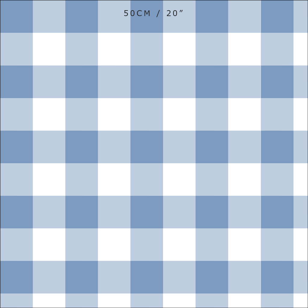 Gingham Check Medium Fabric - Breeze - Hydrangea Lane Home